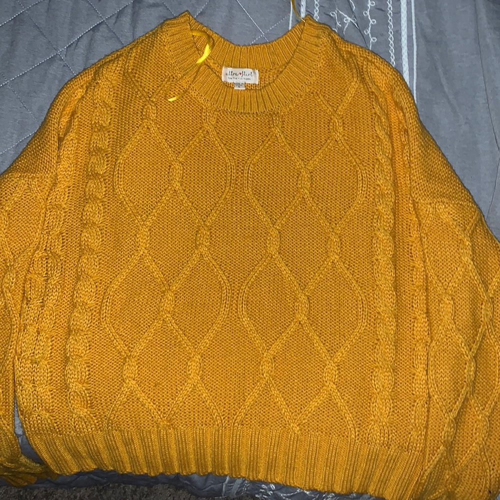Ultra Flirt mustard yellow sweater